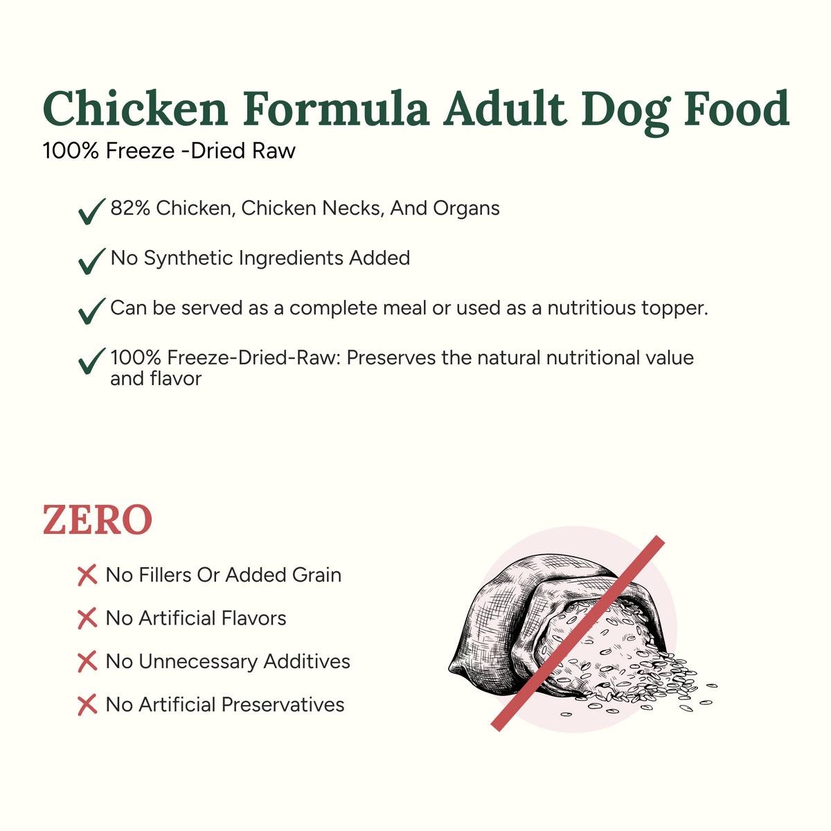 360 Pet Nutrition Chicken Freeze-Dried Raw Complete Meal – photo 7 of 21