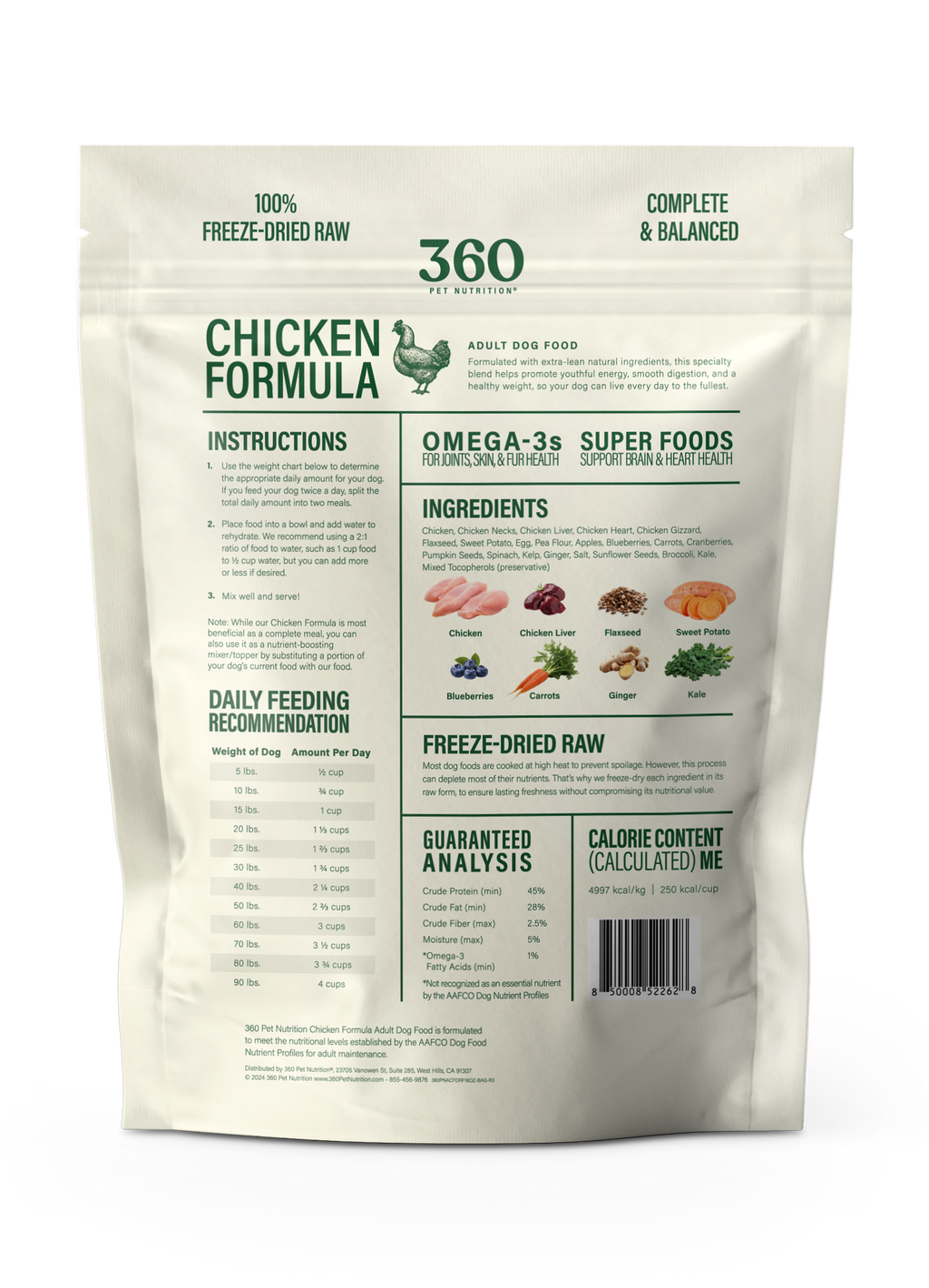 360 Pet Nutrition Chicken Freeze-Dried Raw Complete Meal – photo 2 of 21