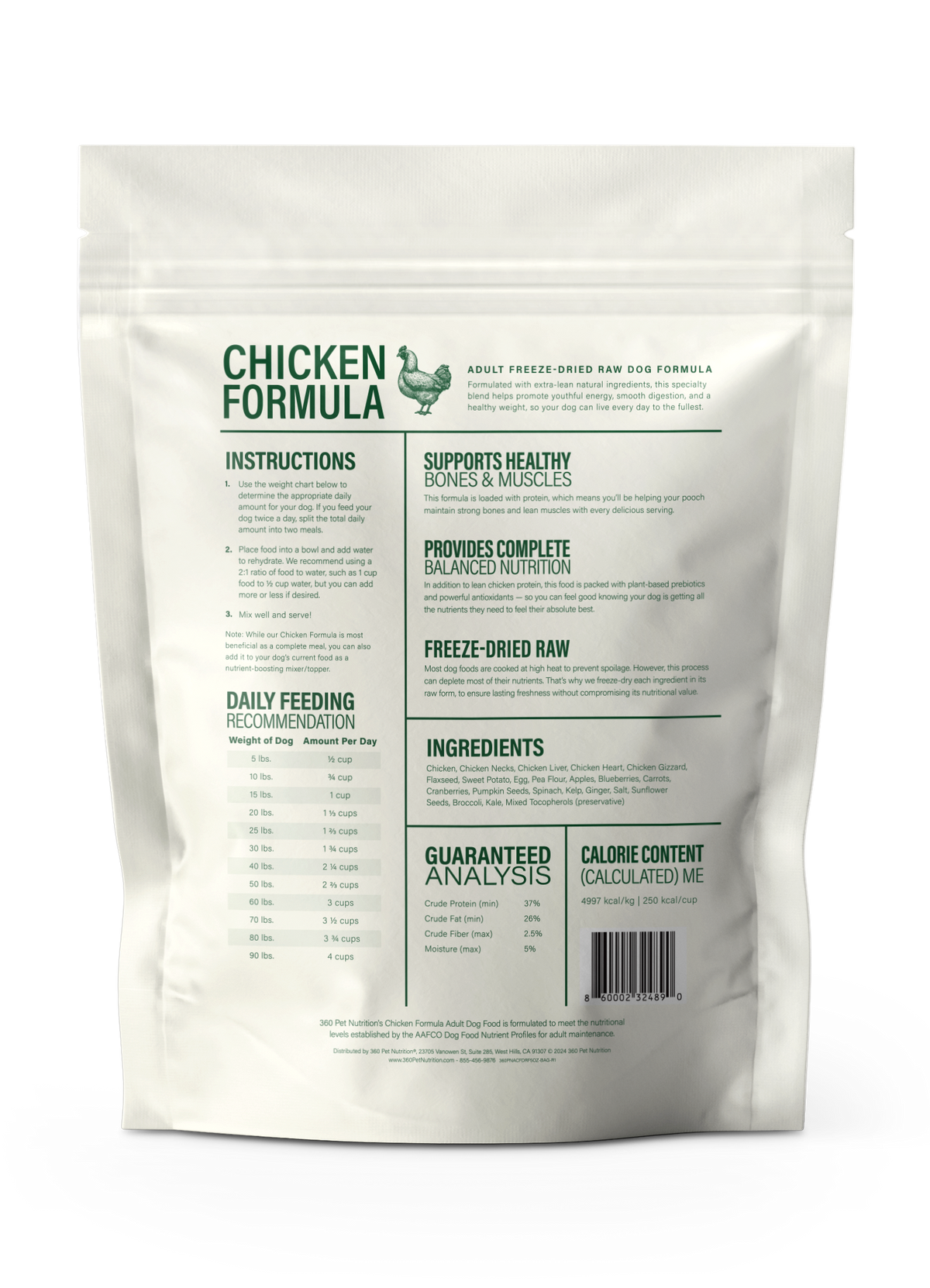 360 Pet Nutrition Chicken Freeze-Dried Raw Complete Meal – photo 9 of 21