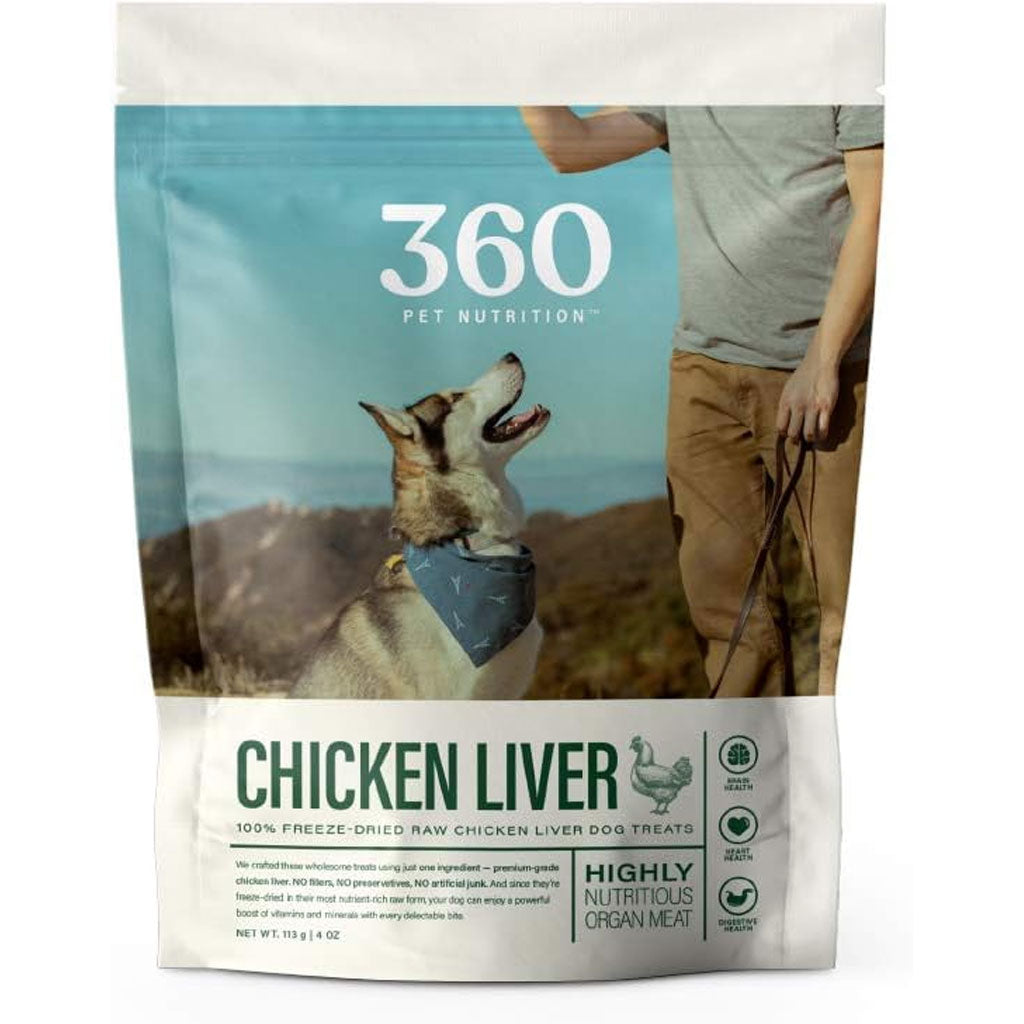 360 Pet Nutrition Chicken Liver Freeze-Dried Raw Dog Treats – photo 1 of 8