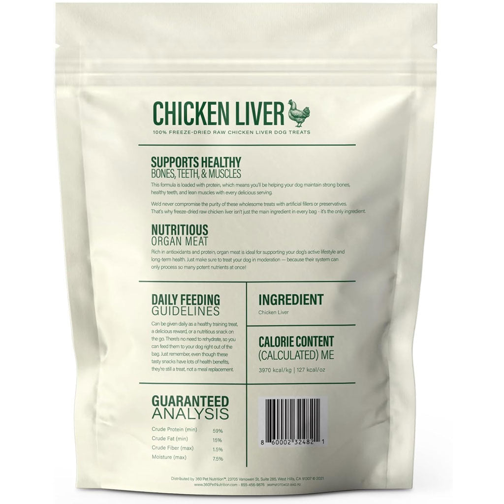 360 Pet Nutrition Chicken Liver Freeze-Dried Raw Dog Treats – photo 2 of 8