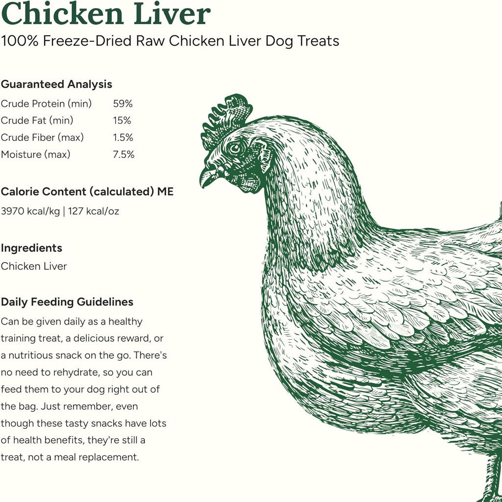 360 Pet Nutrition Chicken Liver Freeze-Dried Raw Dog Treats – photo 5 of 8