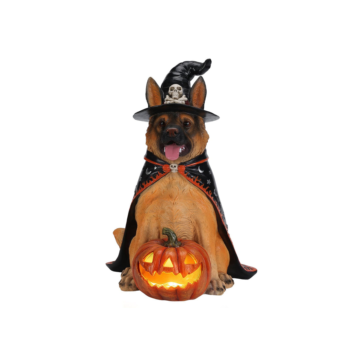 Halloween German Shepherd Dog Statue – alternate view 6