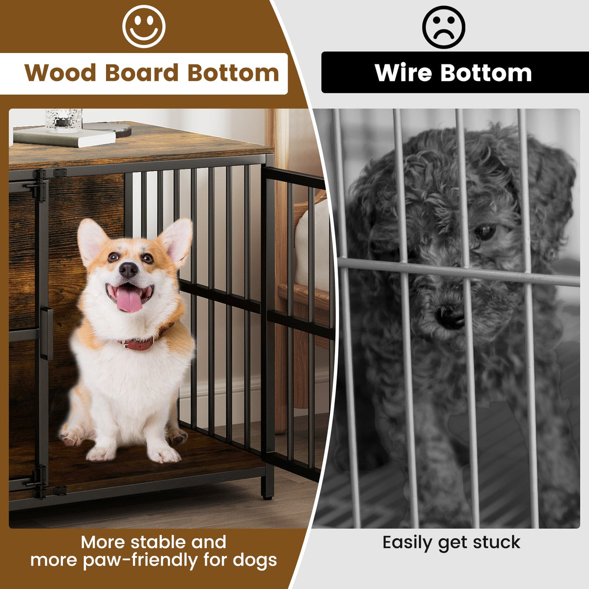 40 Inch Dog Crate Furniture Kennel with Double Doors – photo 13 of 16