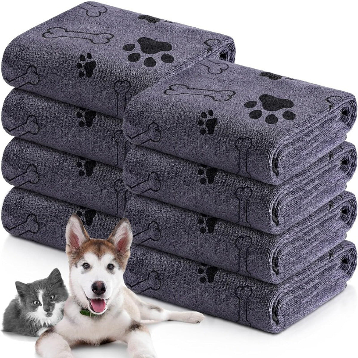 RANOVA Quick-Dry Microfiber Bath Towel for Dogs and Cats – photo 1 of 7