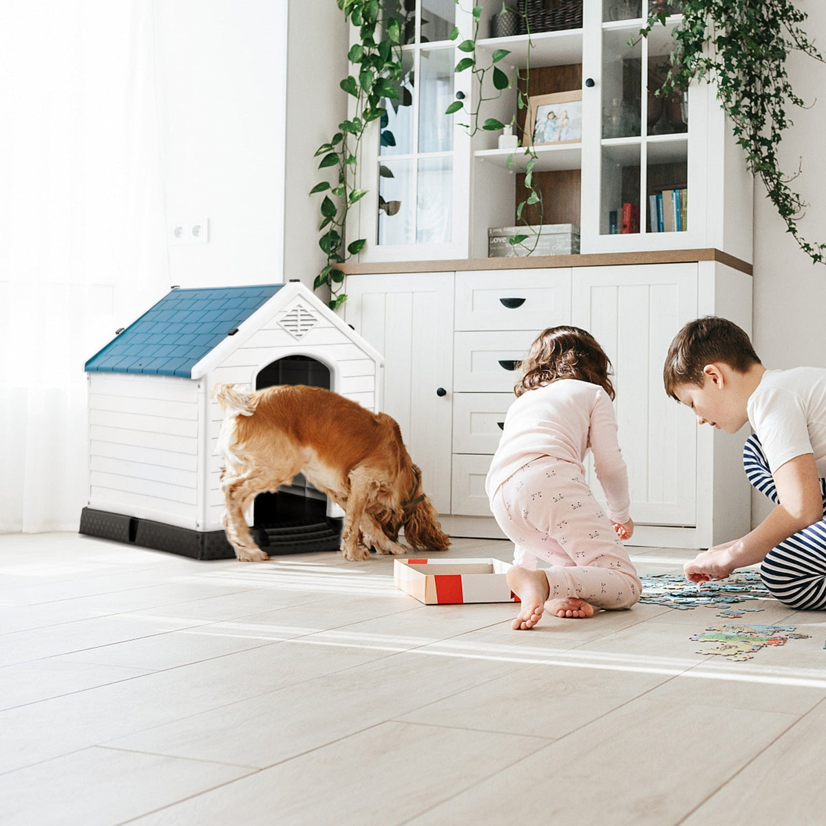 Indoor Outdoor Waterproof Plastic Dog House – photo 14 of 16