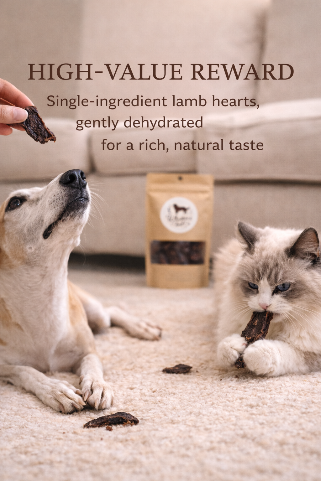 Lamb Heart Protein-Rich Treat for Dogs & Cats – alternate view 3