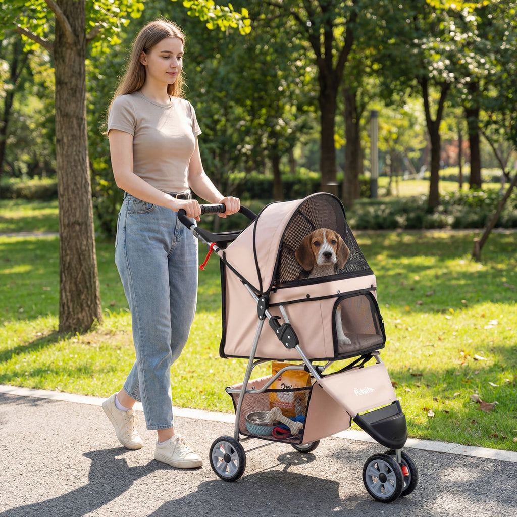3-Wheel Pet Stroller for Small Dogs up to 33 lbs – photo 2 of 16