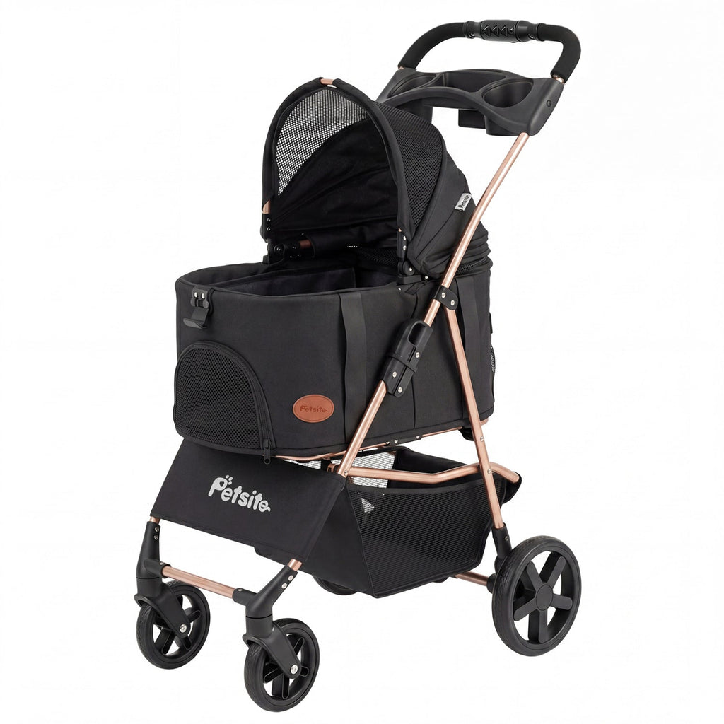 3-in-1 Foldable Pet Stroller with Detachable Carrier – photo 11 of 16