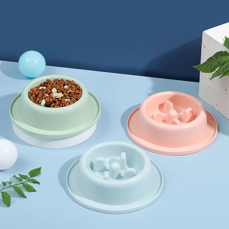 Slow Feeder Bowl for Dogs & Cats – Interactive Anti-Choking Dish – front view