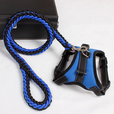 Padded Reflective Nylon Dog Harness & Collar Set – Medium/Large – alternate view 4