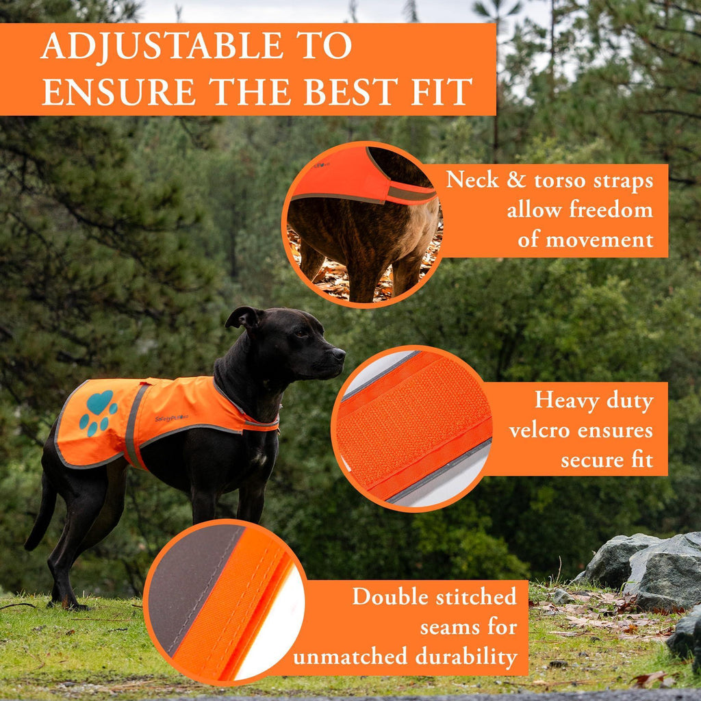 SafetyPUP Reflective Dog Vest XL Blaze Orange – photo 3 of 7