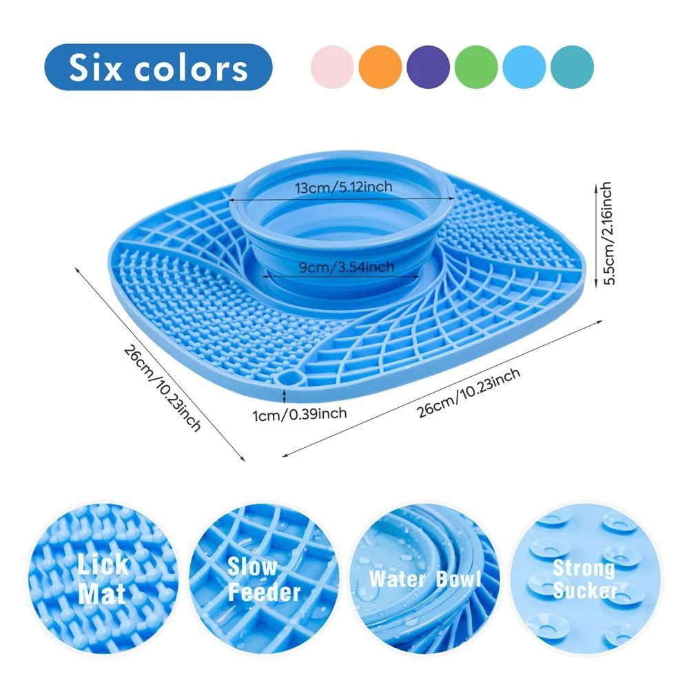 Slow Feeder Puzzle Bowl for Dogs – Non-Slip Anti-Gulping Dish – alternate view 2
