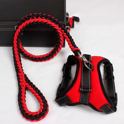 Padded Reflective Nylon Dog Harness & Collar Set – Medium/Large – alternate view 3