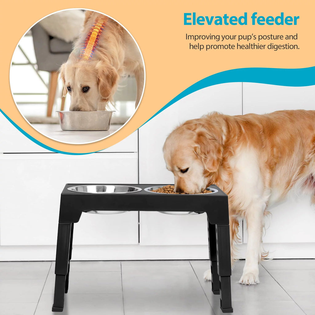 Top 10 Elevated Dog Bowl Stands with Stainless Steel Dishes, alternate view