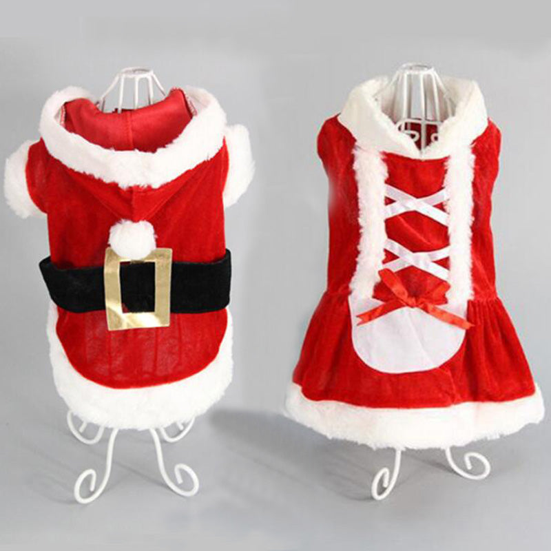 Christmas Plaid Dog Vest and Skirt Small Dogs – photo 1 of 9