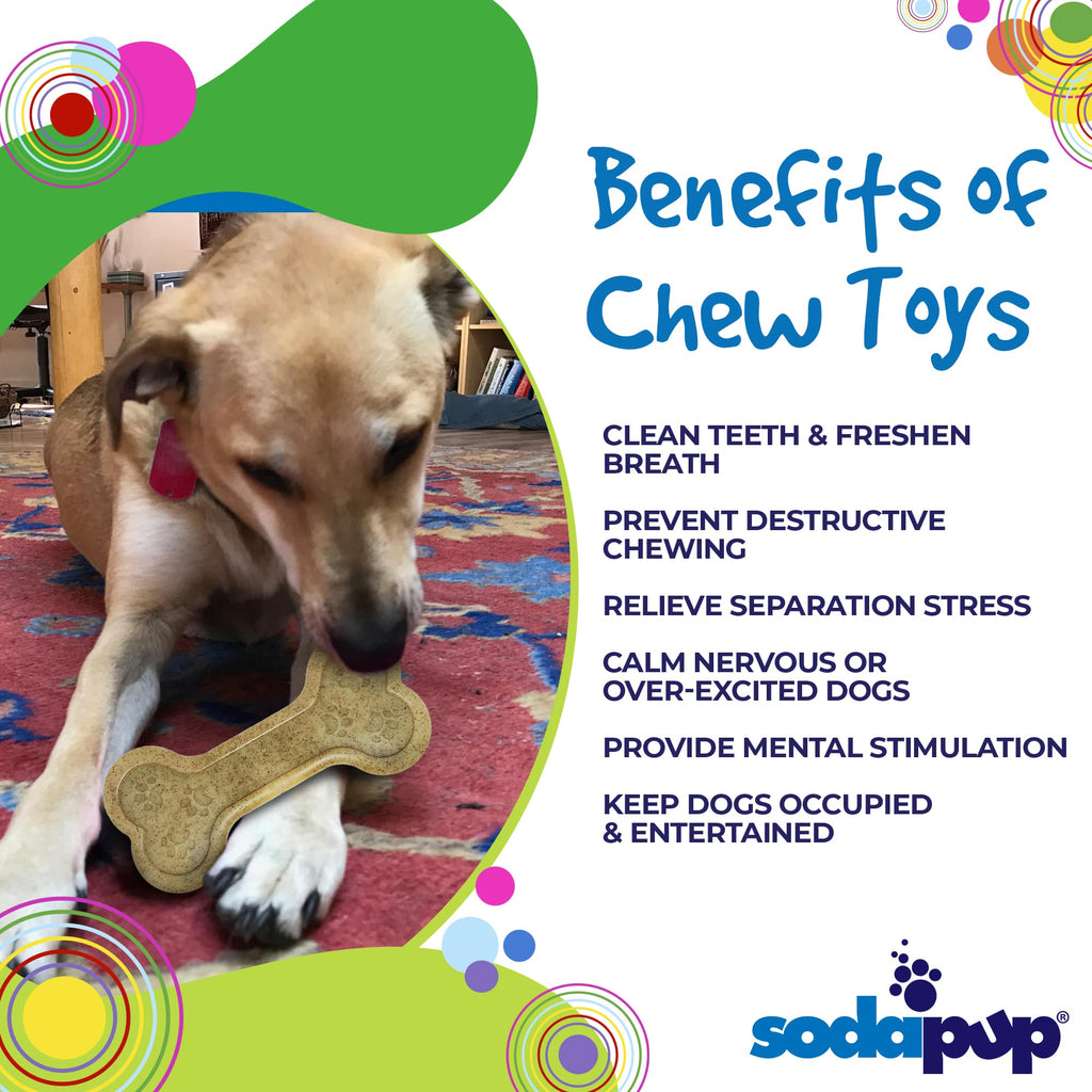 SodaPup Bone eChew brown nylon dog chew toy – photo 6 of 8