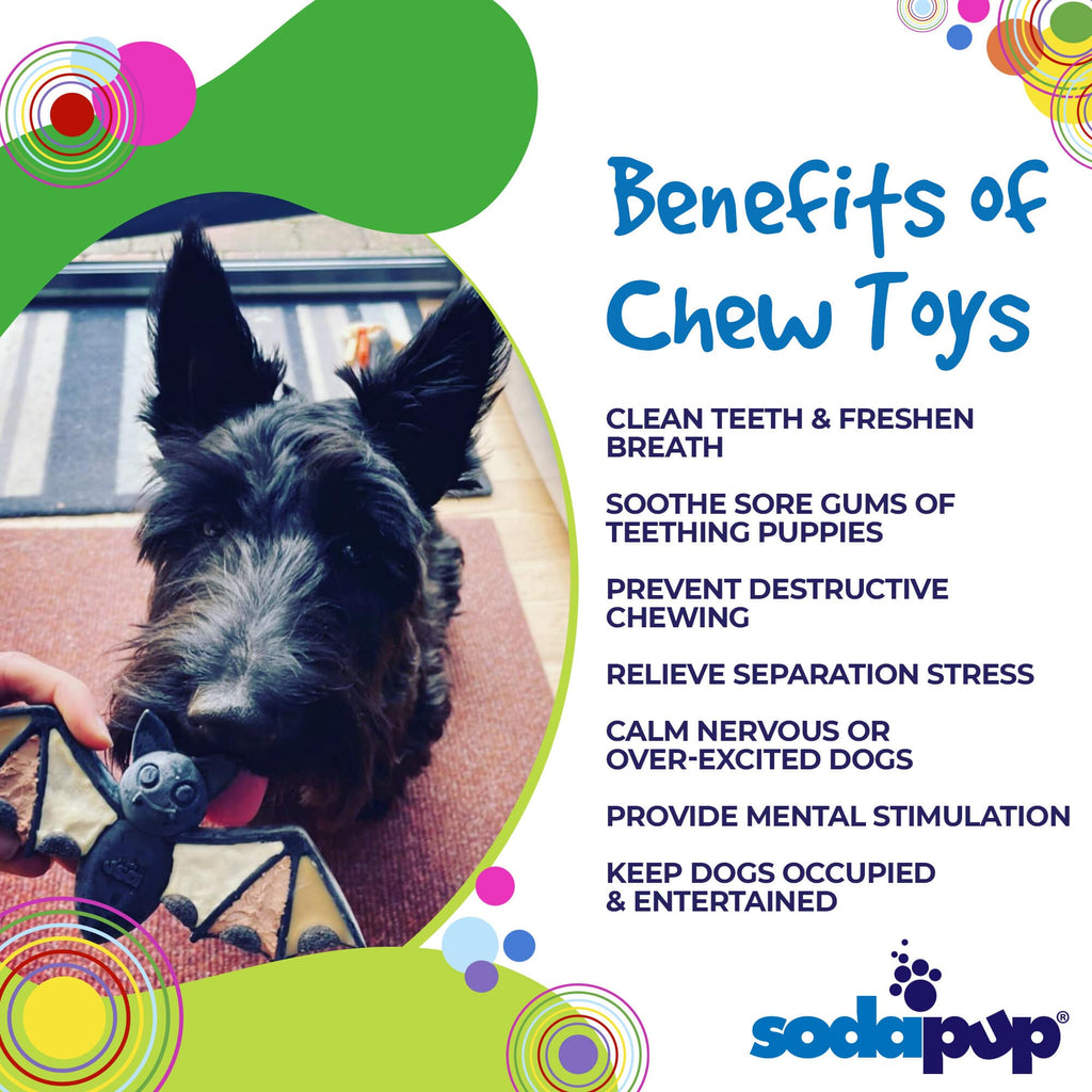 Vampire Bat Nylon Dog Chew Toy – Aggressive Chewers, USA Made – detail