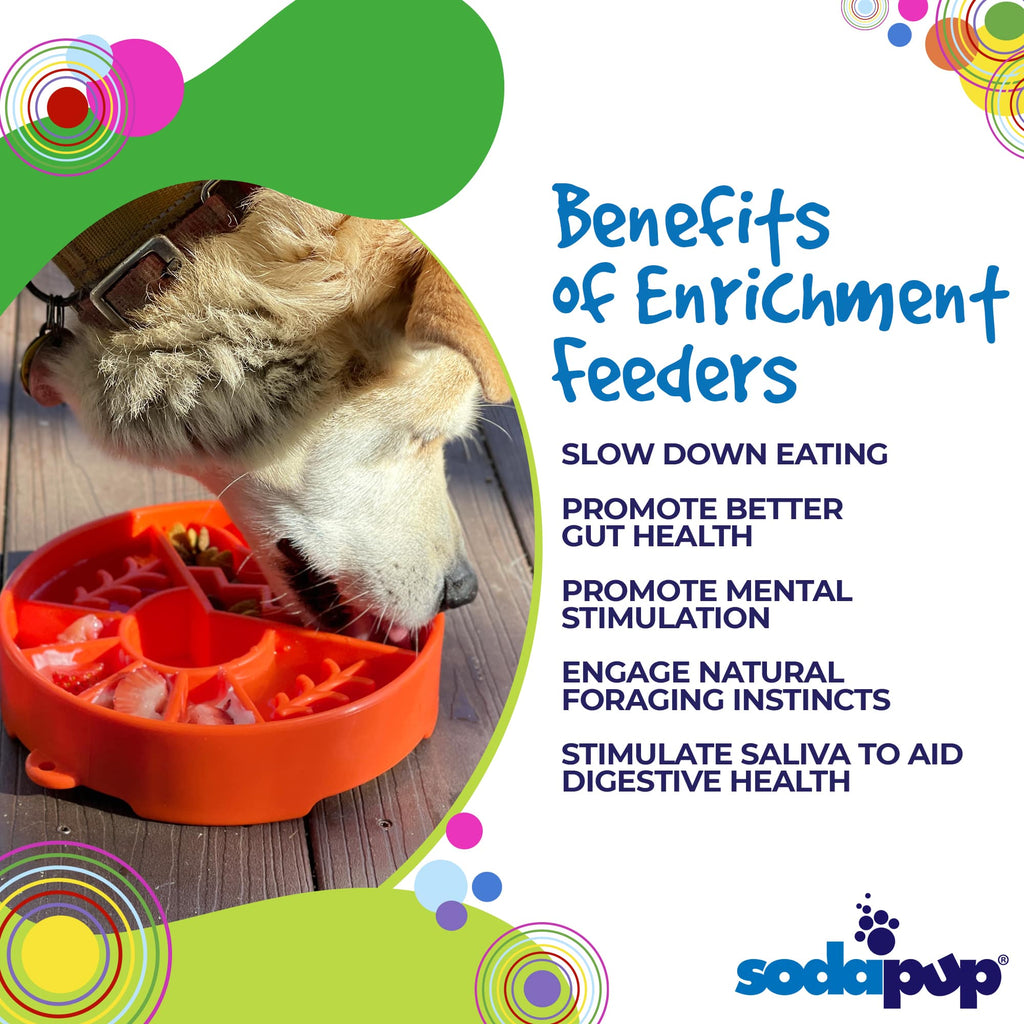 Great Outdoors Slow Feeder Dog Bowl – Enrichment, USA Made – detail