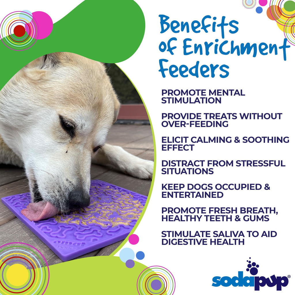 Bones Enrichment Lick Mat for Dogs & Cats – Anxiety Relief – detail