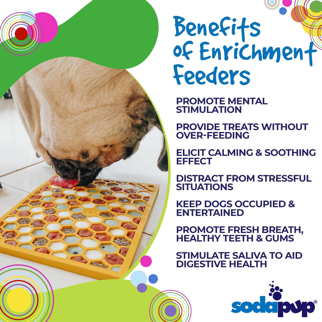 Honeycomb Enrichment Lick Mat for Dogs & Cats – Anxiety Relief – detail