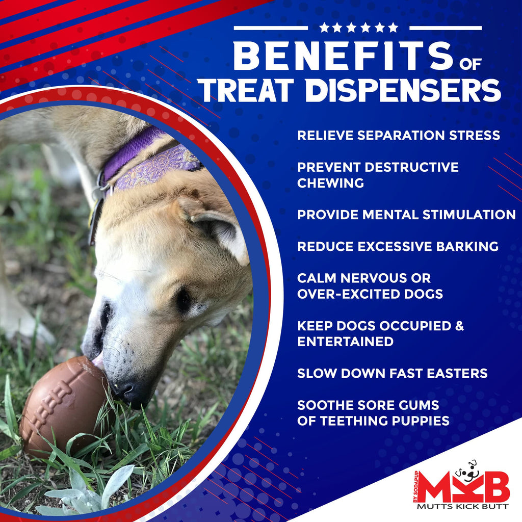 Football Dog Chew Toy & Treat Dispenser – USA Made – detail