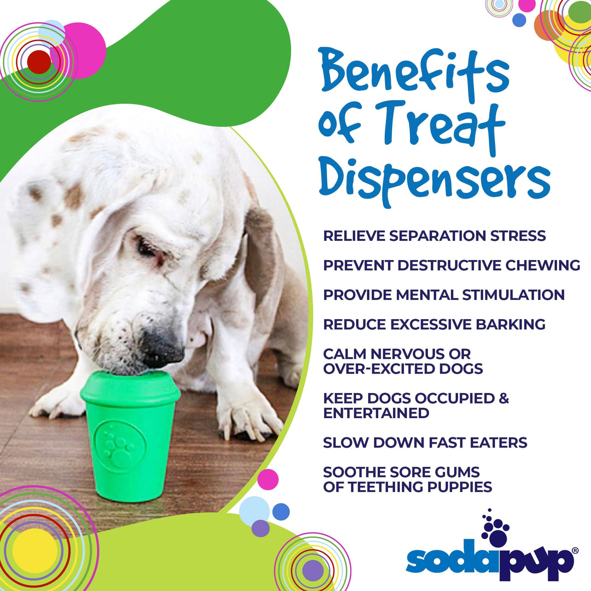 Coffee Cup Rubber Dog Chew Toy – Power Chewers, Treat Dispenser, USA Made – detail