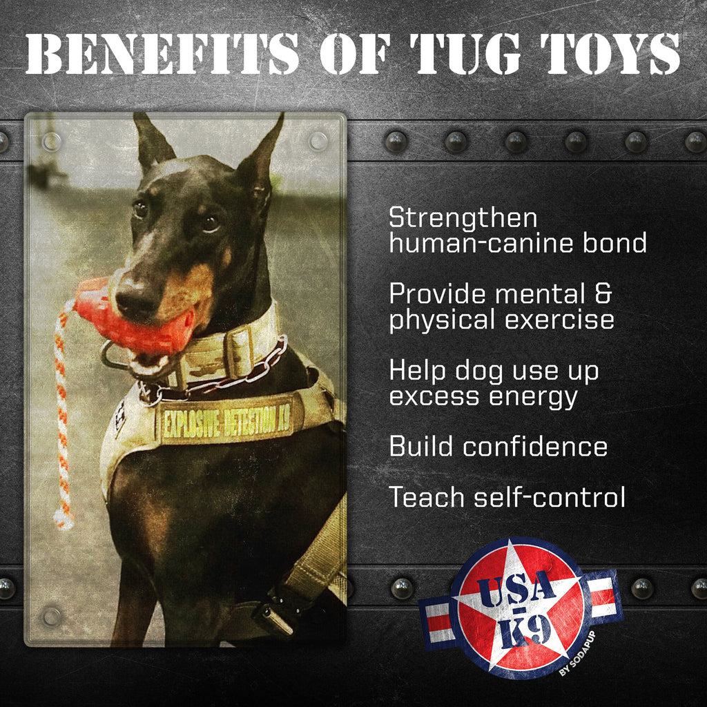 USA-K9 Grenade steel blue rubber reward toy for dogs – photo 4 of 9