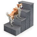 4-Step Dog Stairs with Adjustable Steps Gray – photo 3 of 8