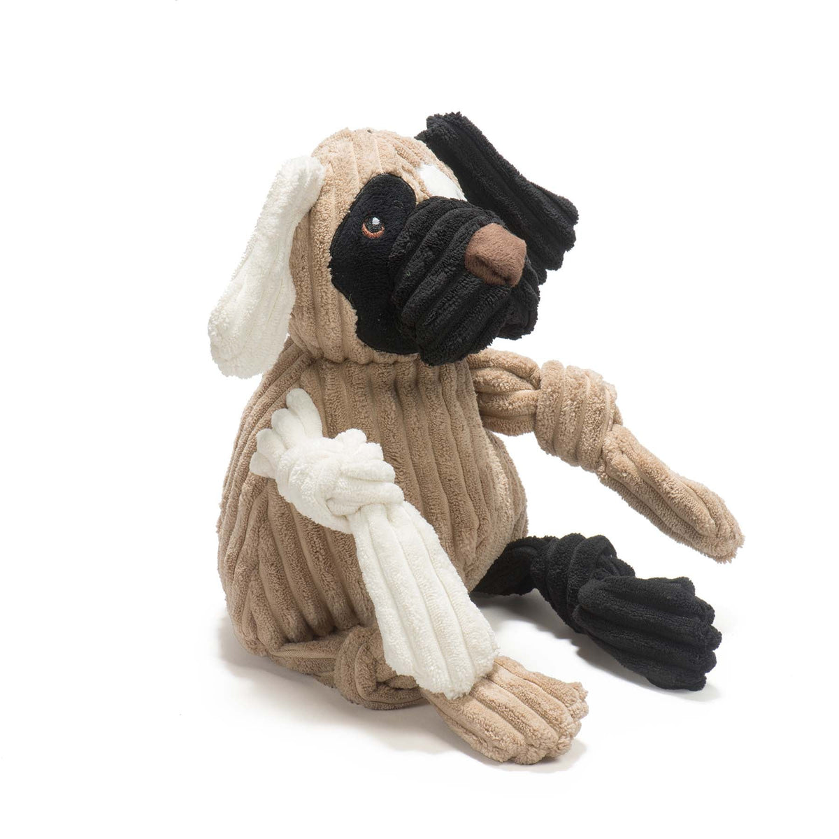 Patches HuggleMutt Knottie Plush Dog Toy Large, alternate view