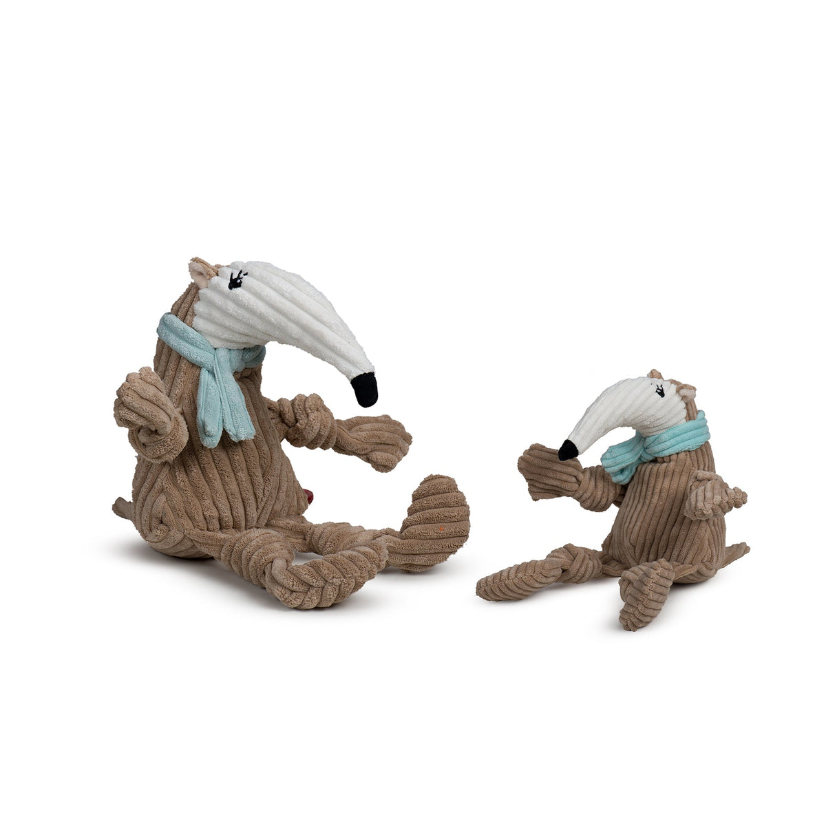 Nibblet Anteater Knottie Plush Dog Toy Large
