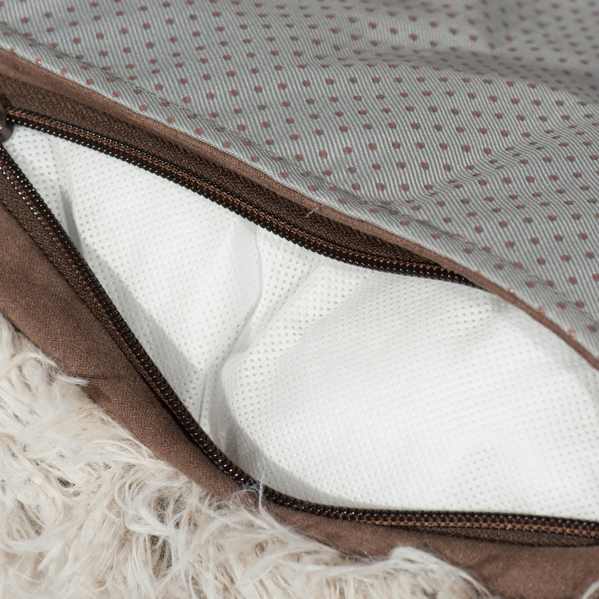 HuggleHug Calming Sofa Protector Bed, back view