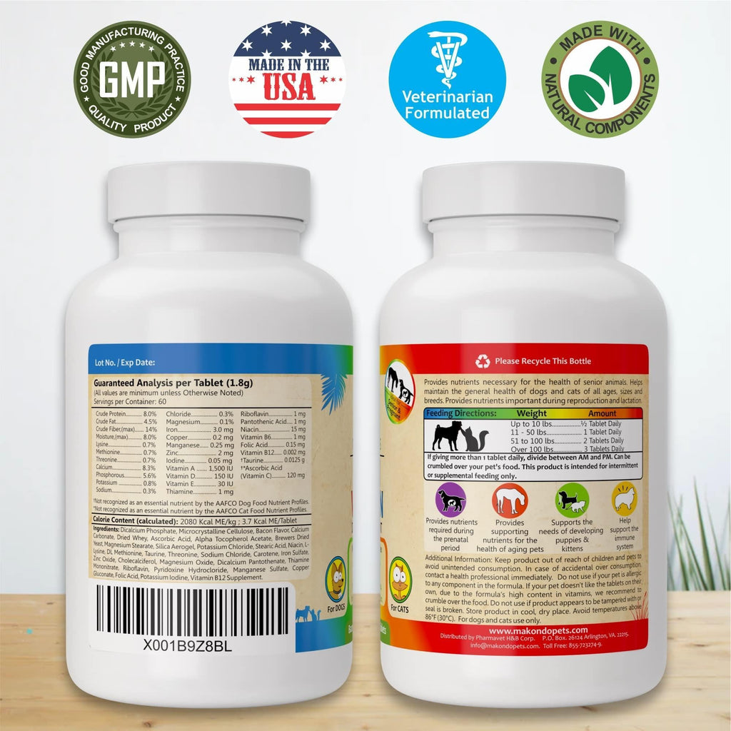 Prenatal Vitamins for Dogs and Cats 60 Pills Folic Acid – photo 8 of 8