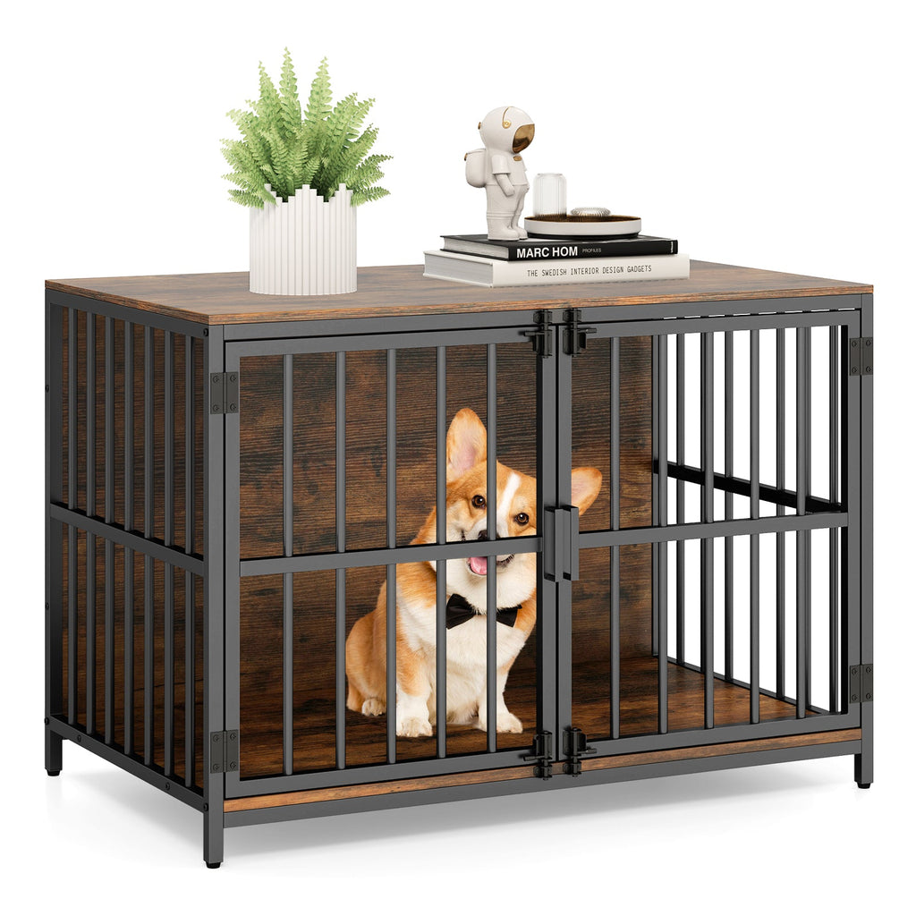40 Inch Dog Crate Furniture Kennel with Double Doors – photo 1 of 16