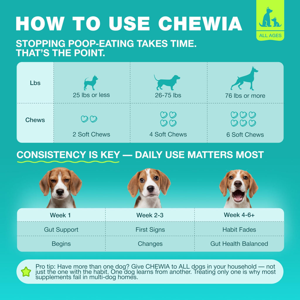 No Poo Chews for Dogs – Coprophagia Deterrent with Probiotics – alternate view 7