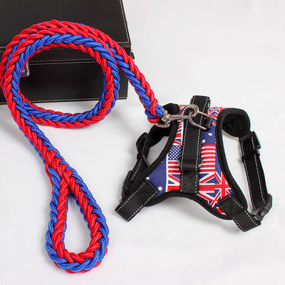 Padded Reflective Nylon Dog Harness & Collar Set – Medium/Large – alternate view 7