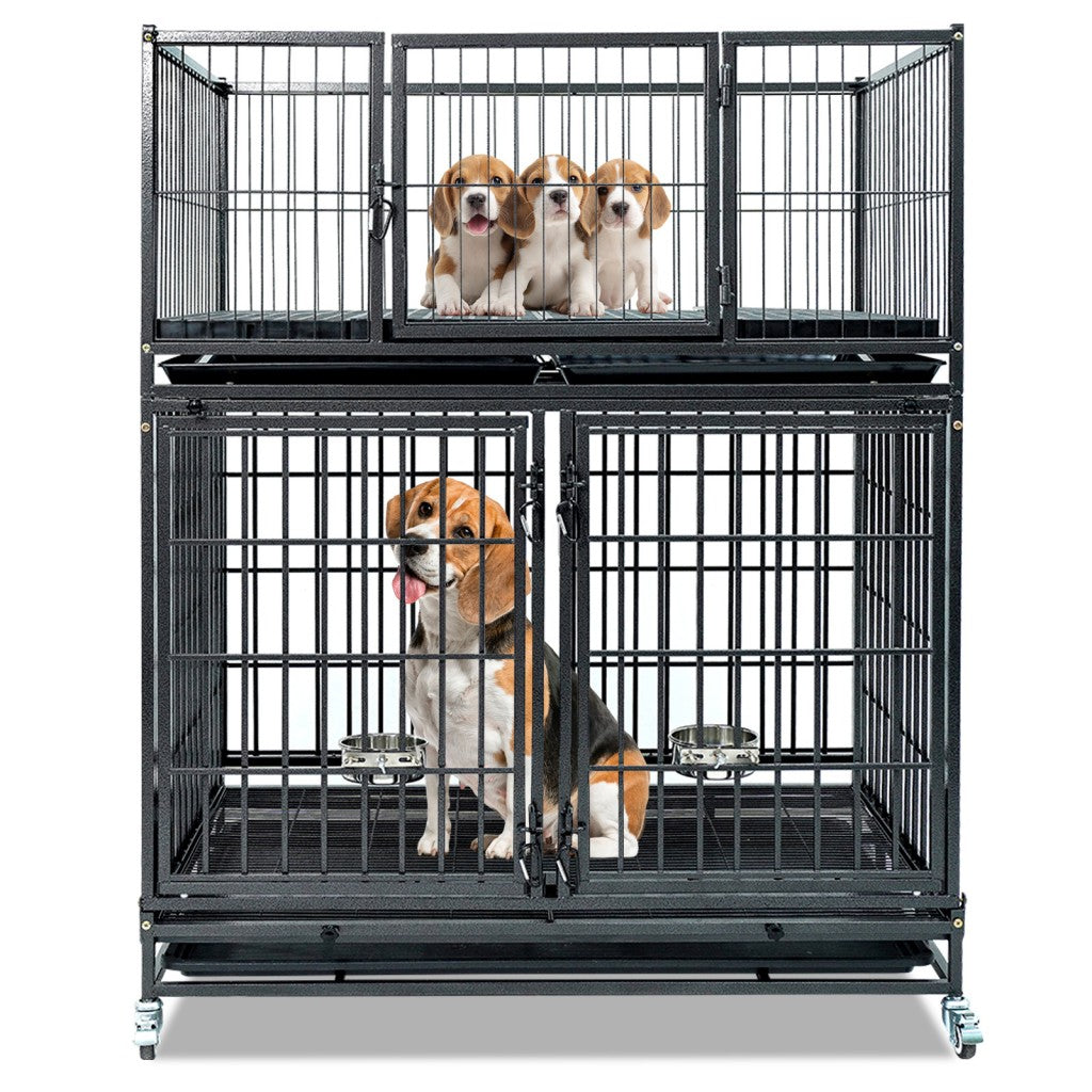 42 Inch Stackable Dog Crate – front view