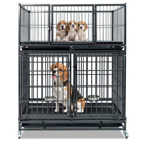 42 Inch Stackable Dog Crate – front view