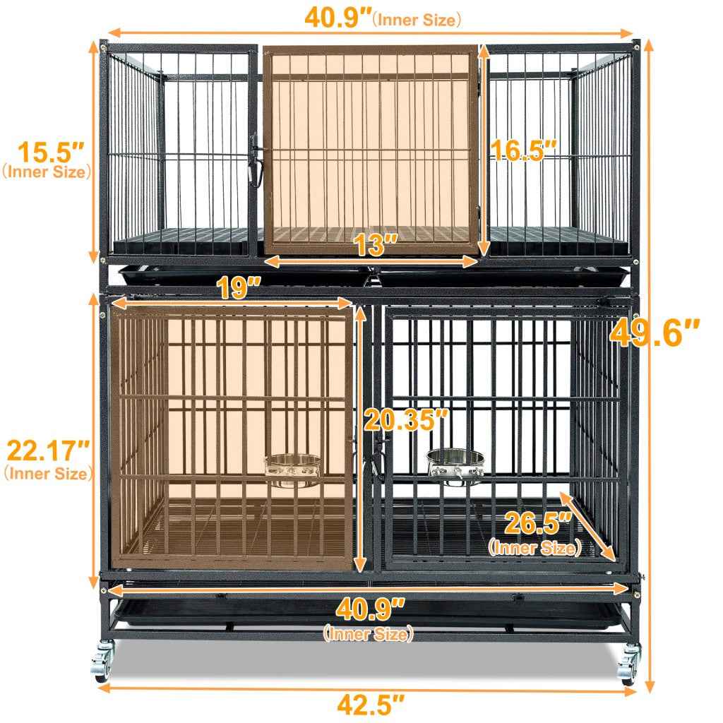 42 Inch Stackable Dog Crate – alternate view 2