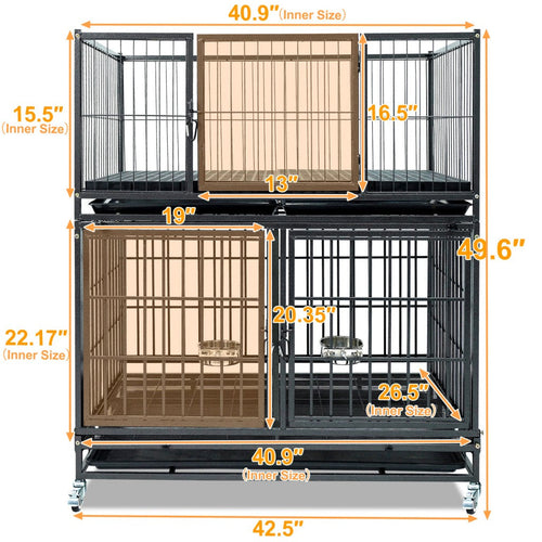42 Inch Stackable Dog Crate – alternate view 2