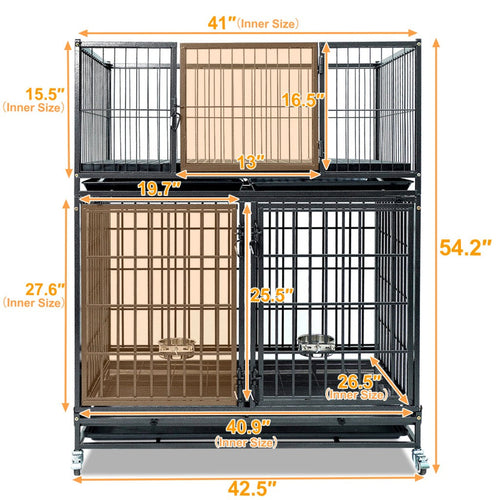 42 Inch Stackable Dog Crate – alternate view 2
