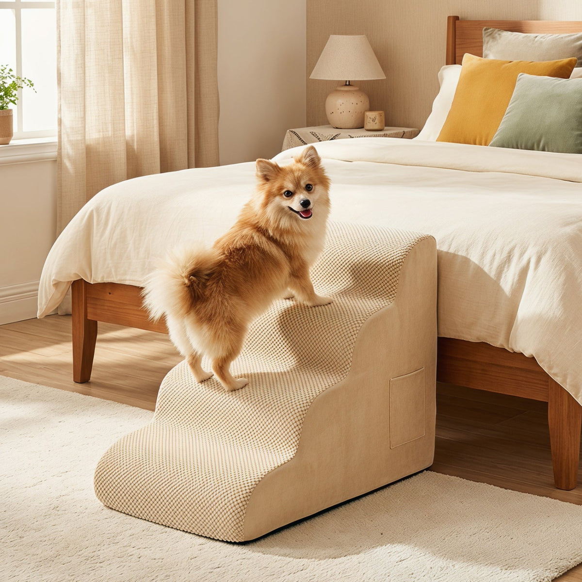 4-Tier Foam Dog Steps with Non-Slip Surface – photo 2 of 9