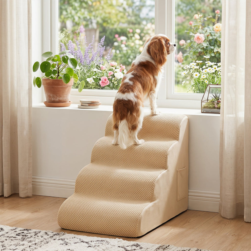 4-Tier Foam Dog Steps with Non-Slip Surface – photo 7 of 9