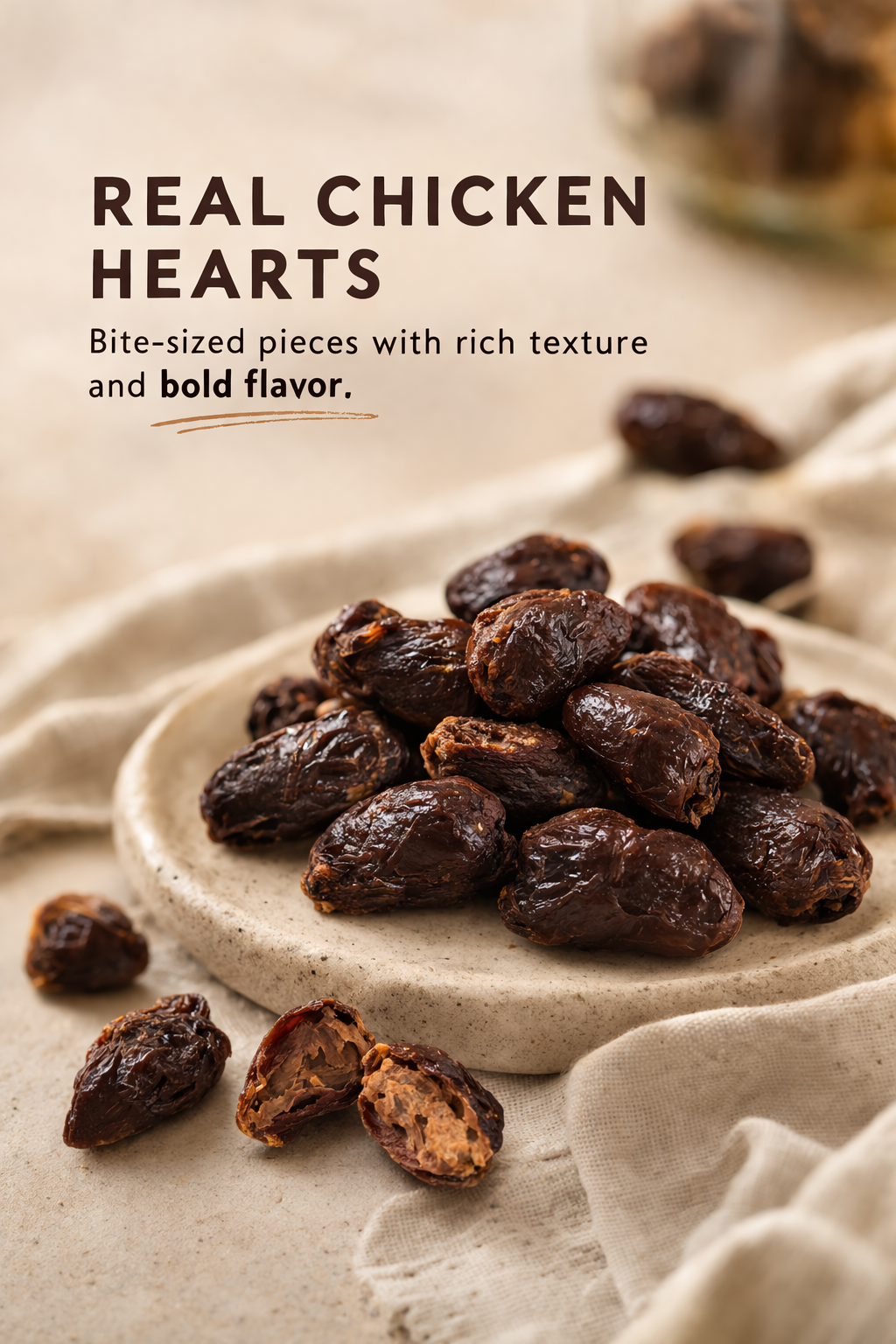 Chicken Hearts Nutrient-Rich Treat for Dogs & Cats – alternate view 4