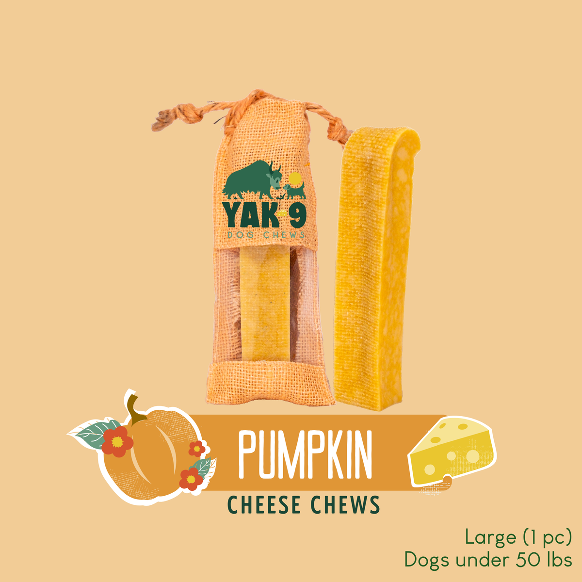 Pumpkin Yak Chews for Dogs – alternate view 12