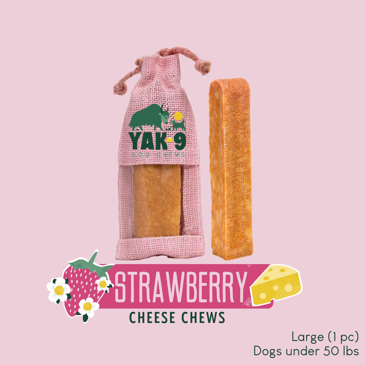 Strawberry Cheese Chews for Dogs – alternate view 18