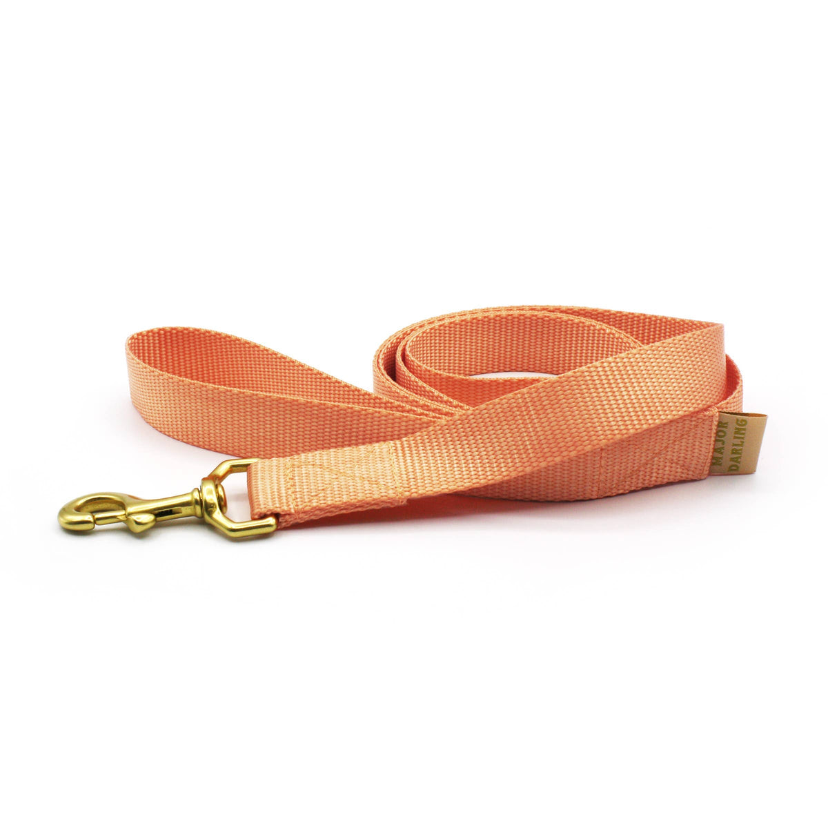 Peach Dog Leash – front view