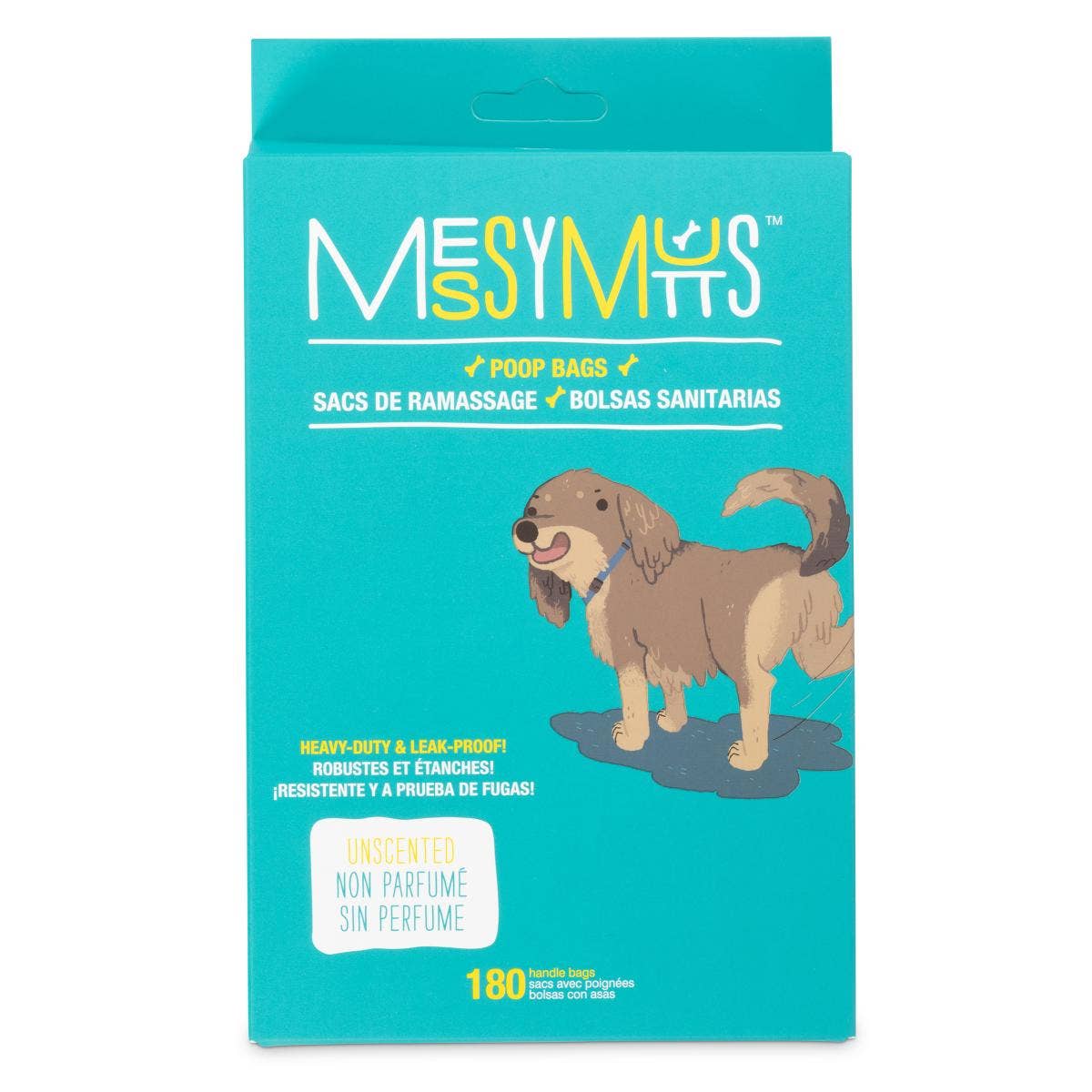 Messy Mutts Advanced Biorecycle Poop Bag with Handles 180ct – alternate view 4
