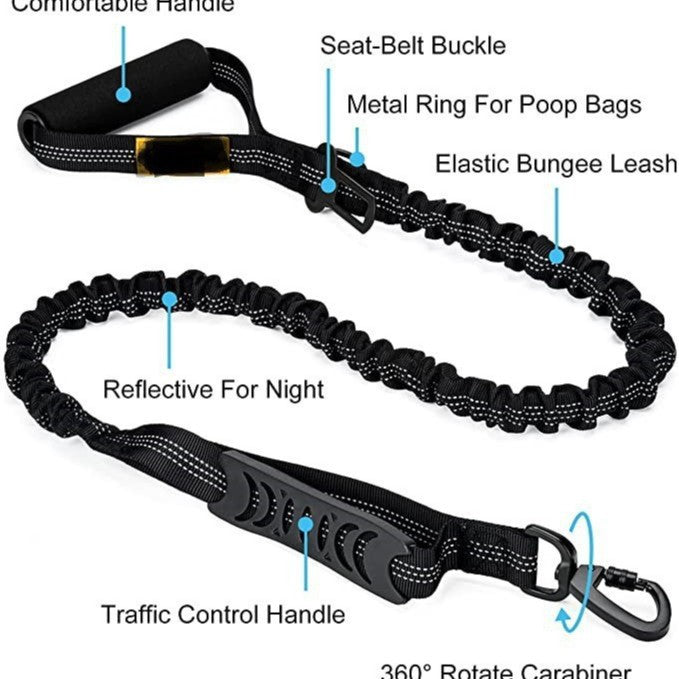 Reflective Dog Leash – Small & Medium Dogs – front view