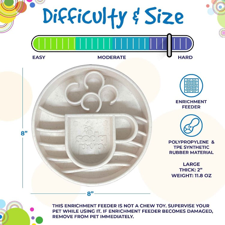 SodaPup Java eBowl – Deep Slow Feeder Dog Bowl – alternate view 4